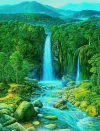 Waterval Diamond Painting full