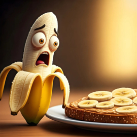 Bananen nachtmerrie Diamond Painting