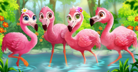 Flamingo's Diamond Painting full