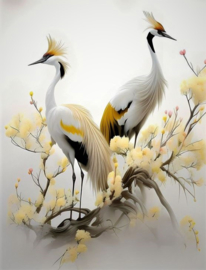 Kraanvogels Diamond Painting