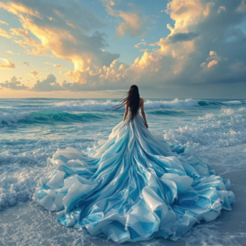 Vrouw van de zee Diamond Painting