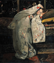 Breitner meisje in witte kimono Diamond Painting