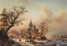 Kruseman winterlandschap diamond painting full