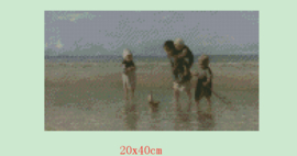 Jozef Israels Kinderen der Zee Diamond Painting full