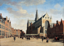Berckheyde grote markt Haarlem Diamond Painting
