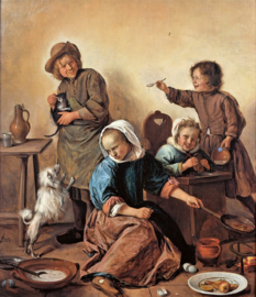 Steen pannenkoeken bakken Diamond Painting full