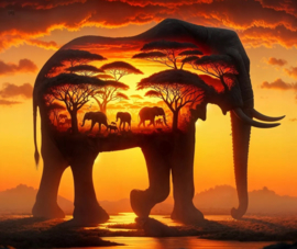 Olifant Diamond Painting