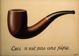 Magritte geen pijp Diamond Painting full