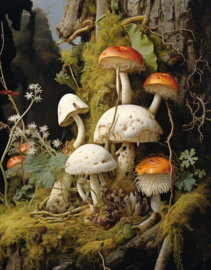 Paddenstoelen Diamond Painting