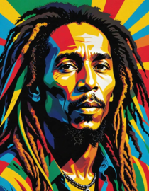 Bob Marley popart Diamond Painting