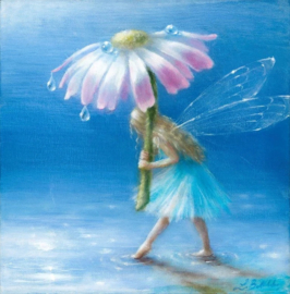 Elfje met paraplu Diamond Painting