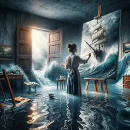 Canvas van de zee Diamond Painting