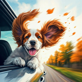 Blije hond Diamond Painting