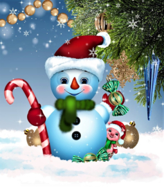 Sneeuwpop Diamond Painting full