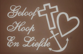 Geloof Hoop Liefde Diamond Painting full