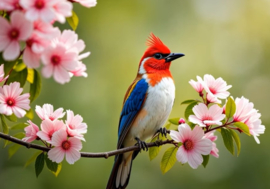 Vogeltje Bloesem Diamond Painting
