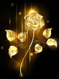 Gouden Roos Diamond Painting full