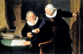 Rembrandt Scheepsbouwer Rijckens en vrouw