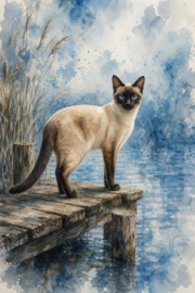 Siamees kat Diamond Painting