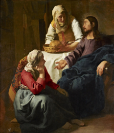 Vermeer Christus in het huis van Martha en Maria