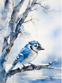 Blauw, blauw, hemelsblauw Diamond Painting