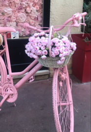 Roze Fiets Diamond Painting