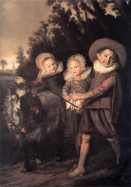 Frans Hals kinderen met bokkenwagen Diamond Painting