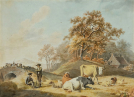 Koekkoek Barend herder met vee Diamond Painting