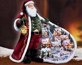 Kerstman Mantel Diamond Painting full