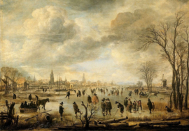 Aert van der Neer Schaatspret Diamond Painting full