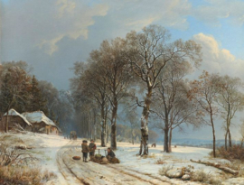 Winter Tafereel Diamond Painting
