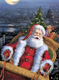 Kerstman Slee Diamond Painting full