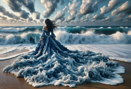 Dame van de zee Diamond Painting