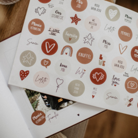 A4 Stickervel met 48 stickers - Thema Verlies