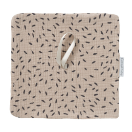 Speendoekje | Rain | Taupe/zwart