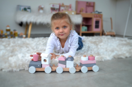 Speelgoedtrein | Roze | Label label