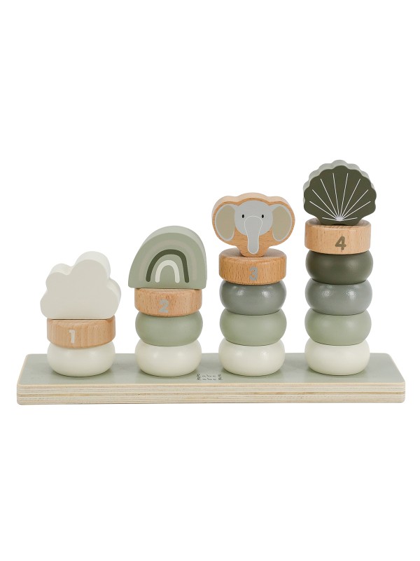 Stapelring | Olijf groen | Label label