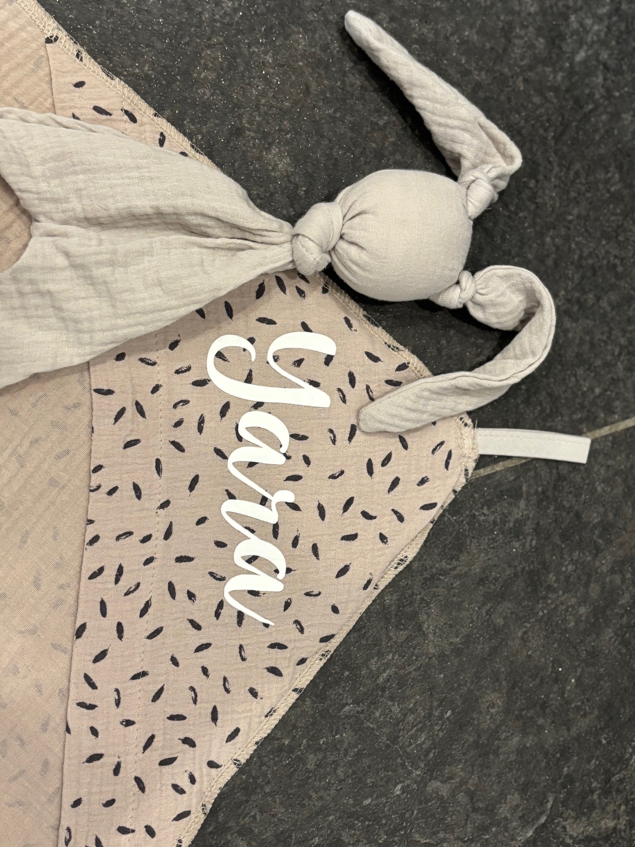 Badcape | Rain | Taupe/zwartwit
