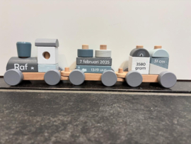 Speelgoedtrein | Blauw | Label label