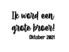 Ontwerp | Ik word een grote zus