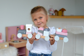 Speelgoedtrein | Roze | Label label