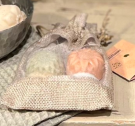 Cadeauzakje met 4 gastenzepen
