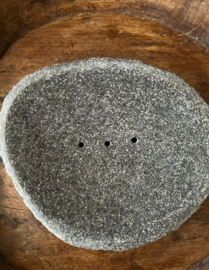 Handgevormde marmeren zeepschaal
