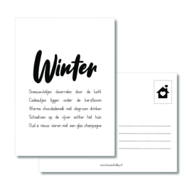 A6 kaart | Winter