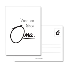 A6 kaart | Voor de liefste Oma