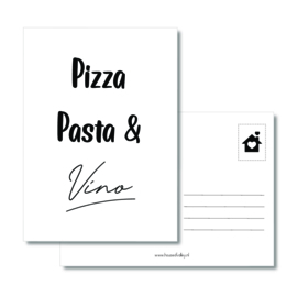 A6 kaart | Pizza Pasta & Vino