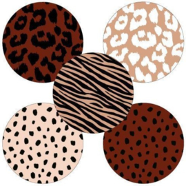 Cadeaupapier - OUTLET - Wildlife - cheetah/dots - 30cm x 2m