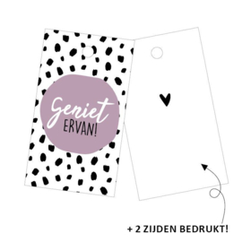 Cadeaulabel - Geniet ervan! - per stuk