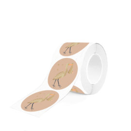 Cadeausticker - Baby Joy - nude - 10 stuks