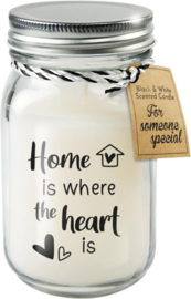 Geurkaars - Home is where the heart is - vanille